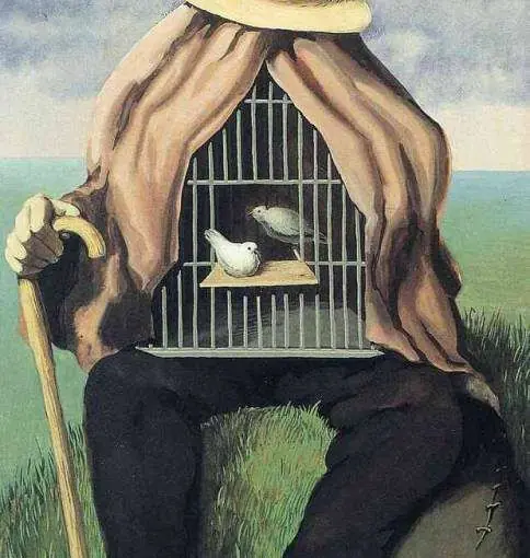 Transfresiones de psicoanalistas, Pintura el Terapeuta de René Magritte