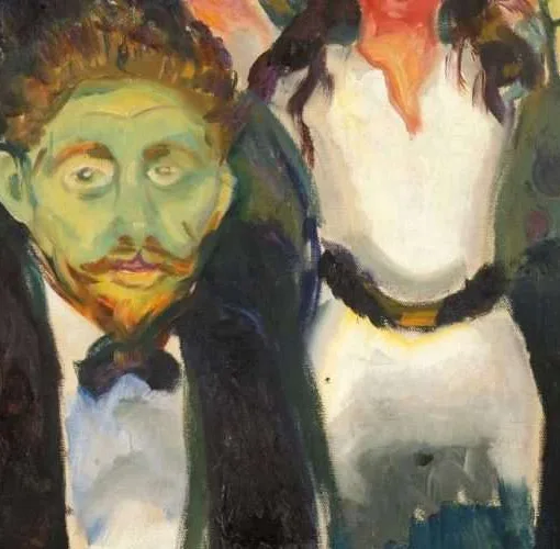 Celos de Edvard Munch.