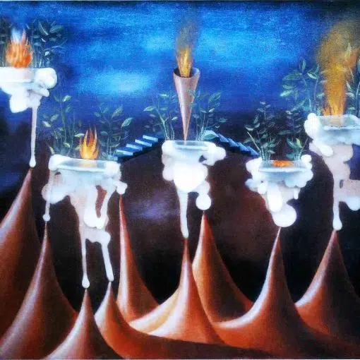 Pintura "La Llamada" de Remedios Varo, 1961