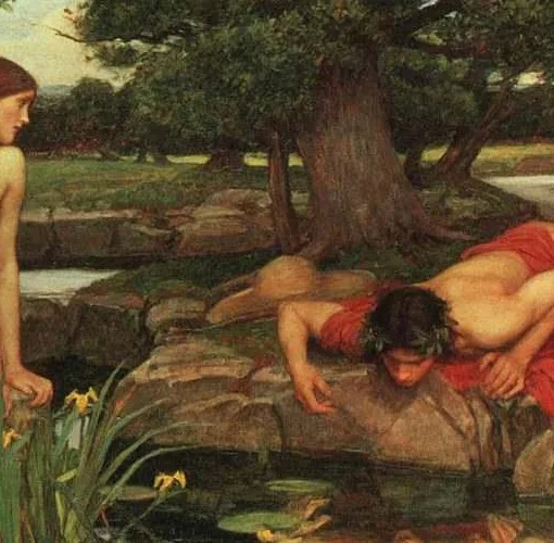 Eco y Narciso por John William Waterhouse